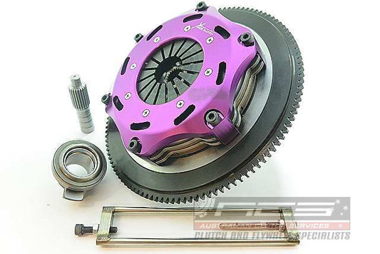 Xtreme Performance - 184mm Rigid Ceramic Twin Plate Clutch Kit Incl Flywheel 1220Nm - Mitsubishi Lancer EVO X - FQ400 (CZ4A) (09-10)