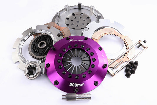 Xtreme Performance - 200mm Sprung Ceramic Twin Plate Clutch Kit Incl Flywheel 1200Nm - Mitsubishi Lancer EVO VIII - FQ-320 (CT9A) (04-06)