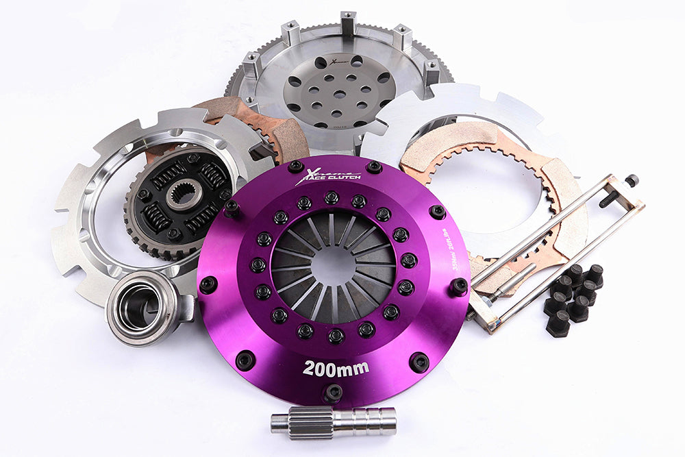 Xtreme Performance - 200mm Sprung Ceramic Twin Plate Clutch Kit Incl Flywheel 1200Nm - Mitsubishi Lancer EVO IX - FQ-360 (CT9A) (06-07)
