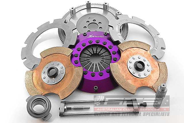 Xtreme Performance - 200mm Rigid Ceramic Twin Plate Clutch Kit Incl Flywheel 1200Nm - Mitsubishi Lancer EVO X - FQ400 (CZ4A) (09-10)