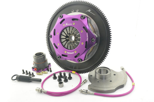 Xtreme Performance - 184mm Rigid Ceramic Twin Plate Clutch Kit Incl Flywheel & CSC 1220Nm - Mazda RX-7 1.3 Twin Turbo (FD3S. FD1031) (02-92)