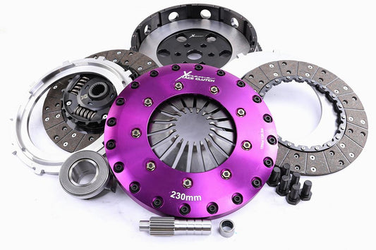 Xtreme Performance - 230mm Sprung hub Organic Twin Plate Clutch Kit Incl Flywheel 1000Nm - Mazda CX-7 2.5 MZR (ER10L) (09-13)