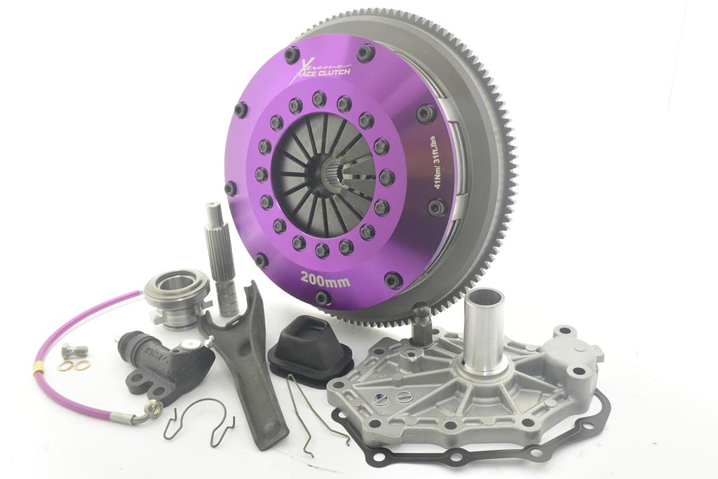 Xtreme Performance - 200mm Sprung Ceramic Twin Plate Clutch Kit Incl Flywheel 1200Nm - Nissan Skyline R32 (89-93)