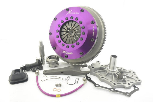 Xtreme Performance - 200mm Rigid Ceramic Twin Plate Clutch Kit Incl Flywheel 1200Nm - Nissan Stagea WC34 (01-96)
