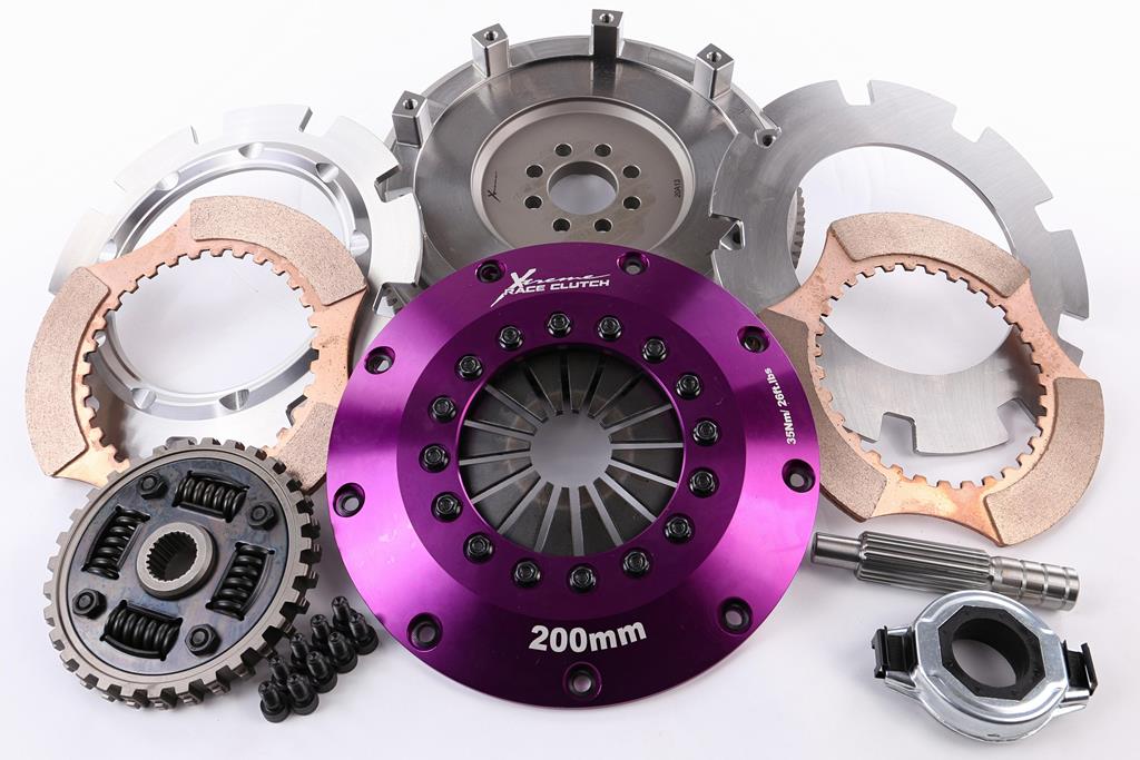 Xtreme Performance - 200mm Sprung Ceramic Twin Plate Clutch Kit Incl Flywheel 1200Nm - Nissan Sunny B13/N14 (90-95)