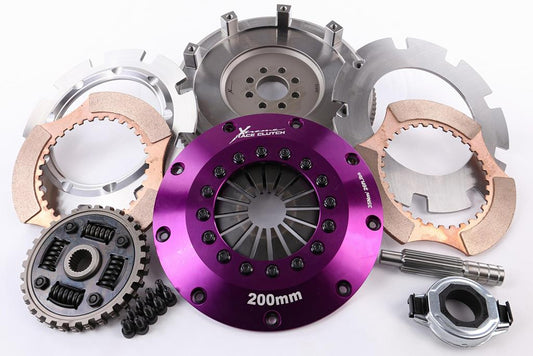 Xtreme Performance - 200mm Sprung Ceramic Twin Plate Clutch Kit Incl Flywheel 1200Nm - Nissan Sunny B13/N14 (90-95)
