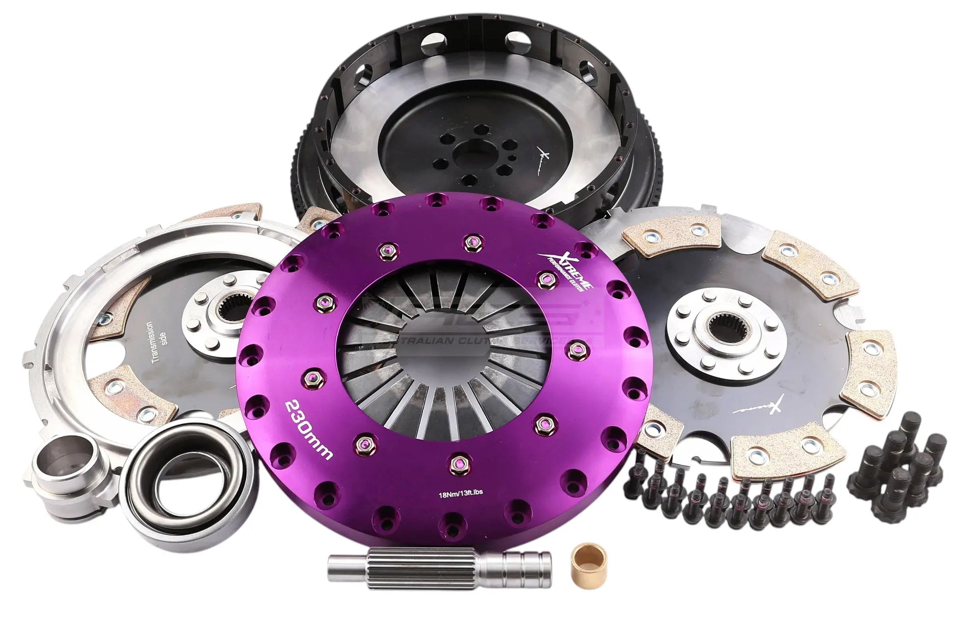 Xtreme Performance - 230mm Rigid Ceramic Twin Plate Clutch Kit Incl Flywheel 1800Nm - Nissan Skyline R31 (86-90)