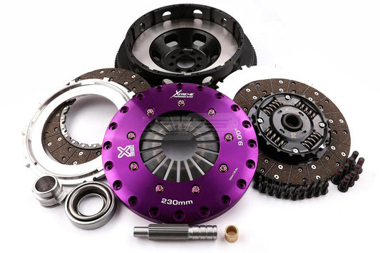 Xtreme Performance - 230mm Sprung hub Organic Twin Plate Clutch Kit Incl Flywheel 1000Nm - Nissan 180SX S13 (91-94)
