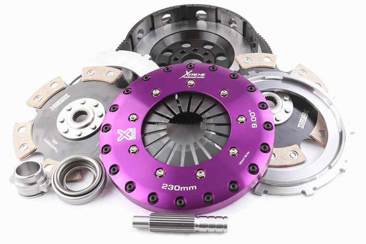 Xtreme Performance - 230mm Rigid Ceramic Twin Plate Clutch Kit Incl Flywheel 1800Nm - Nissan 300ZX Z32 (90-95)