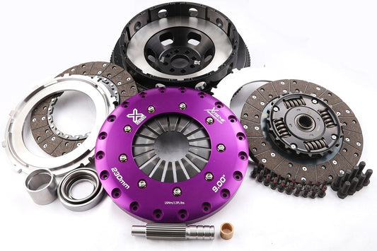 Xtreme Performance - 230mm Sprung hub Organic Twin Plate Clutch Kit Incl Flywheel 1000Nm - Nissan Z Z34 (22-22)