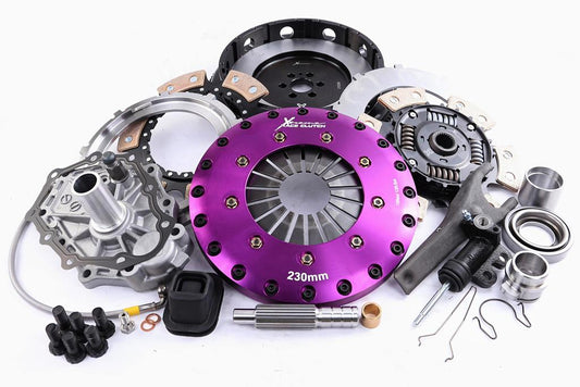 Xtreme Performance - 230mm Sprung Ceramic Twin Plate Clutch Kit Incl Flywheel 1000Nm - Nissan Skyline R33 (94-99)