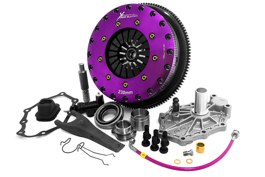 Xtreme Performance - 230mm Organic Twin Plate Clutch Kit Incl Flywheel 1200Nm - Nissan Skyline R33 (94-99)