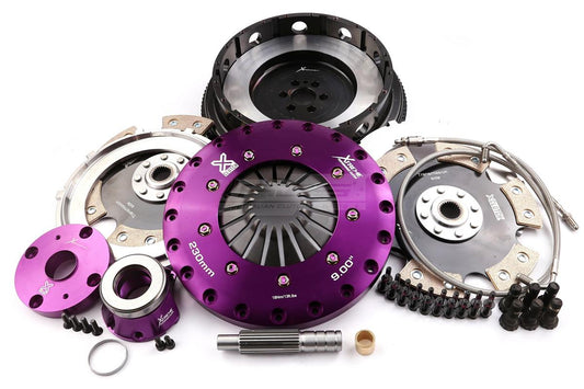 Xtreme Performance - 230mm Rigid Ceramic Twin Plate Clutch Kit Incl Flywheel & CSC 1800Nm - Nissan Skyline R34 (08-99)