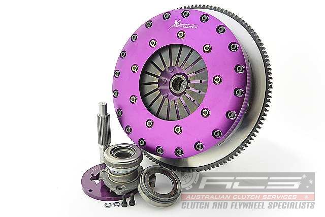 Xtreme Performance - 230mm Rigid Ceramic Twin Plate Clutch Kit Incl Flywheel & CSC 1800Nm - Nissan Skyline V36 (07-15)