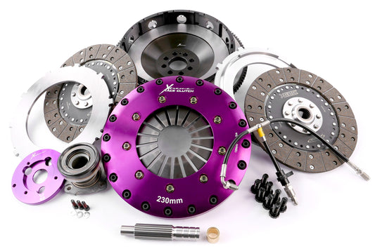 Xtreme Performance - 230mm Organic Twin Plate Clutch Kit Incl Flywheel & CSC 1200Nm - Nissan 370Z Z34 (09-09)