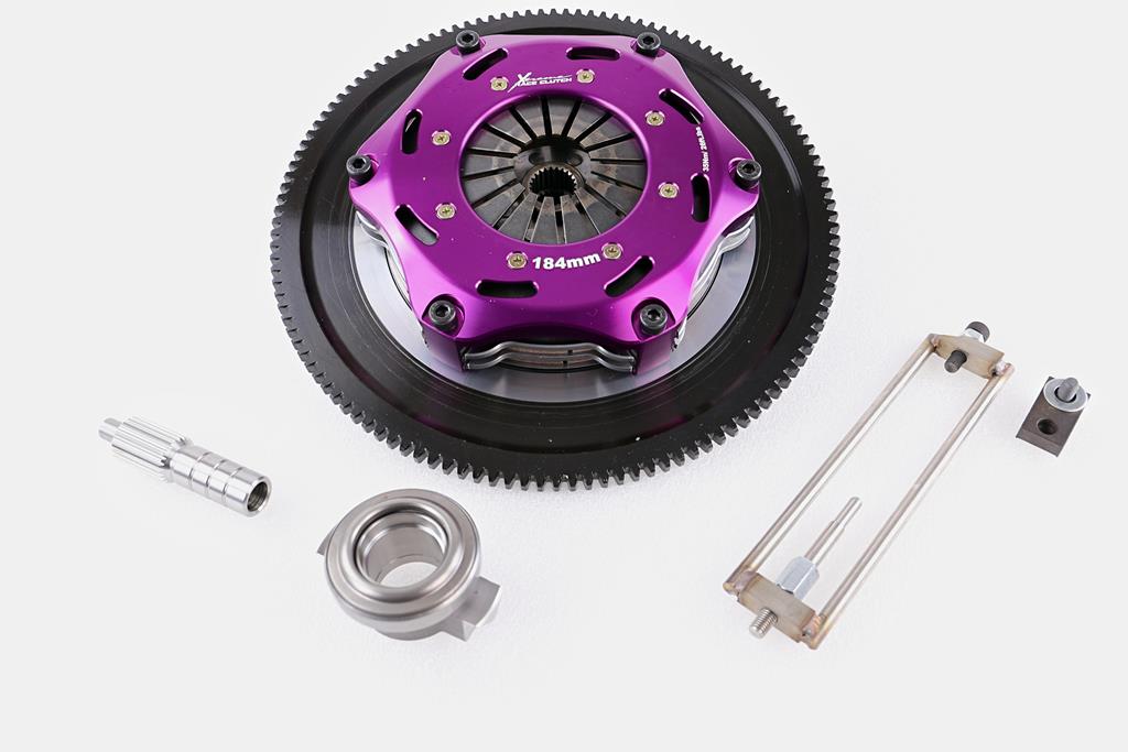 Xtreme Performance - 184mm Rigid Ceramic Twin Plate Clutch Kit Incl Flywheel 1220Nm - Subaru Impreza 2.0 WRX STi AWD (GDB) (01-05)