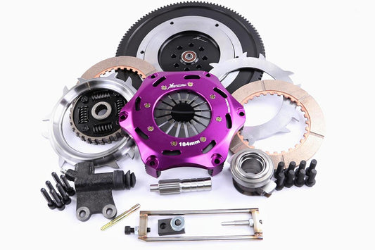 Xtreme Performance - 184mm Sprung Ceramic Twin Plate Clutch Kit Incl Flywheel 1220Nm - Subaru Impreza 2.0 WRX Turbo AWD (GDA) 6 speed (00-05)