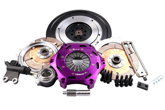 Xtreme Performance - 184mm Rigid Ceramic Twin Plate Clutch Kit Incl Flywheel 1220Nm - Subaru Impreza 2.5 WRX STi AWD (GDF) (05-07)