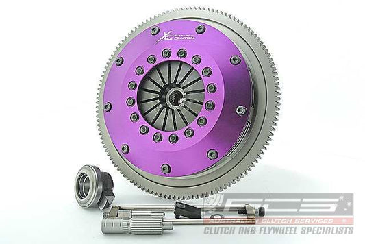 Xtreme Performance - 200mm Rigid Ceramic Twin Plate Clutch Kit Incl Flywheel 1200Nm - Subaru Legacy 2000 Turbo Super 4WD (BF5) (92-94)