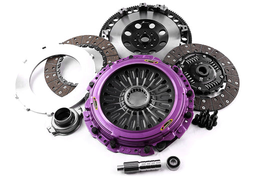 Xtreme Performance - 230mm Sprung hub Organic Twin Plate Clutch Kit Incl Flywheel 1000Nm - Subaru Impreza 2.0 WRX STi AWD (GDB) (01-05)