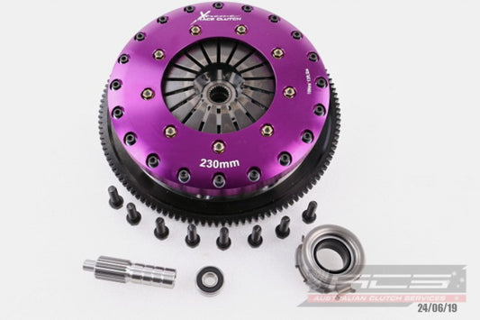 Xtreme Performance - 230mm Organic Twin Plate Clutch Kit Incl Flywheel 1200Nm - Subaru BRZ 2.0 (ZC6) (16-21)