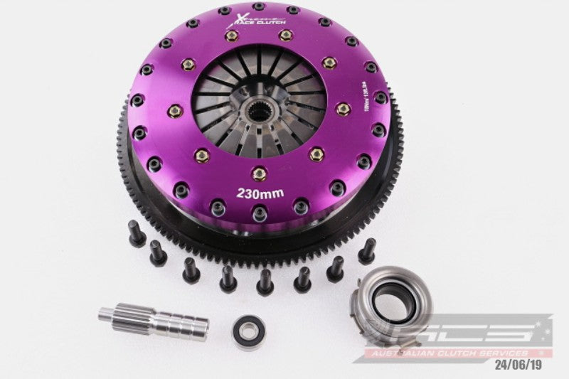 Xtreme Performance - 230mm Organic Twin Plate Clutch Kit Incl Flywheel 1200Nm - Toyota GT86 2.0 (ZN6EY_) (16-22)