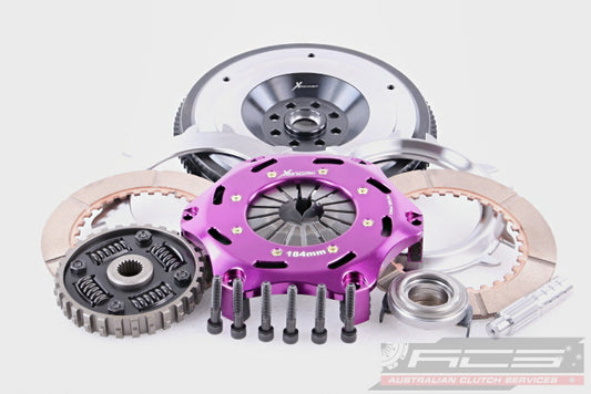 Xtreme Performance - 184mm Sprung Ceramic Twin Plate Clutch Kit Incl Flywheel 1220Nm - Suzuki Swift Gen. III (06-11)
