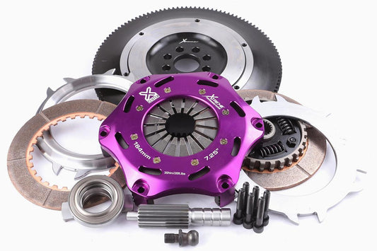 Xtreme Performance - 184mm Sprung Ceramic Twin Plate Clutch Kit Incl Flywheel 1220Nm - Toyota Celica 2.0 Turbo 4WD (ST205) (94-99)