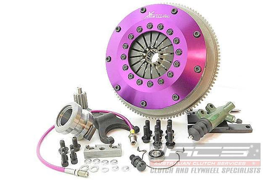 Xtreme Performance - 200mm Rigid Ceramic Twin Plate Clutch Kit Incl Flywheel 1200Nm - Toyota Supra 3.0 i Bi-Turbo (JZA80_) (02-93)