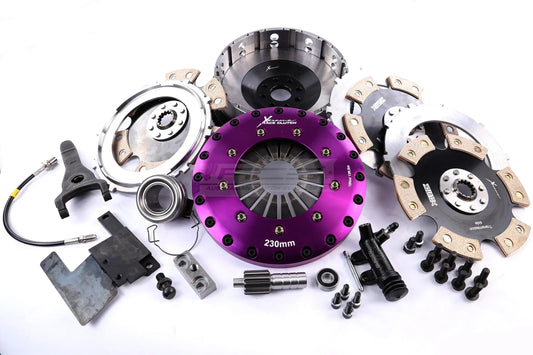 Xtreme Motorsport - 230mm Rigid Ceramic Triple Plate Clutch Kit Incl Flywheel - Toyota Supra 3.0 i Bi-Turbo (JZA80_) (02-93)