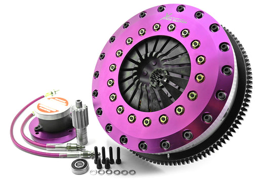 Xtreme Performance - 230mm Organic Twin Plate Clutch Kit Incl Flywheel & CSC 1200Nm - Toyota Supra 3.0 i Bi-Turbo (JZA80_) (02-93)
