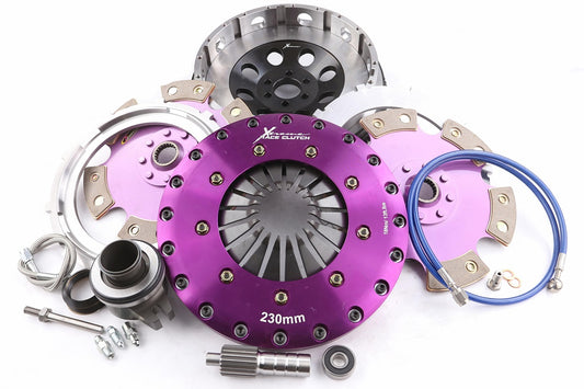 Xtreme Performance - 230mm Rigid Ceramic Twin Plate Clutch Kit Incl Flywheel & CSC 1800Nm - Toyota Supra 3.0 Turbo (MA70_. MA70) (87-93)