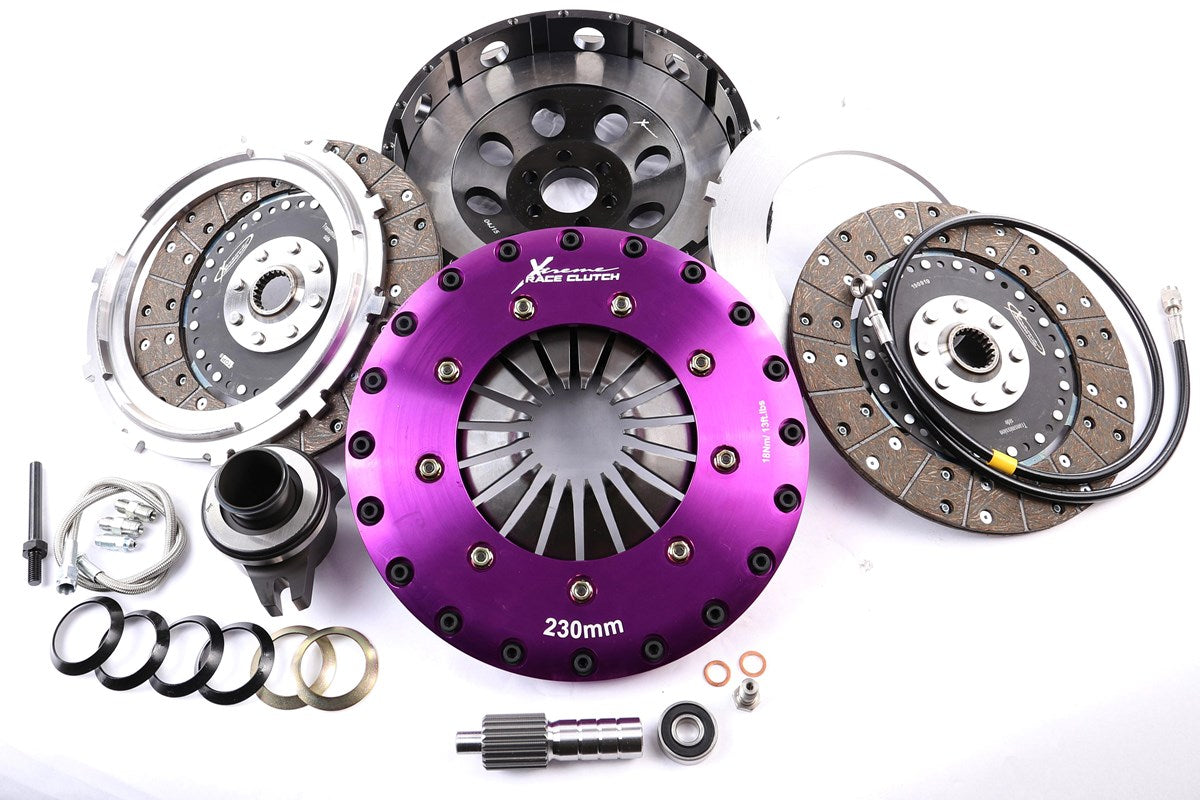 Xtreme Performance - 230mm Organic Twin Plate Clutch Kit Incl Flywheel & CSC 1200Nm - Toyota Soarer 3.0 Turbo (MZ20, MZ21) (86-91)