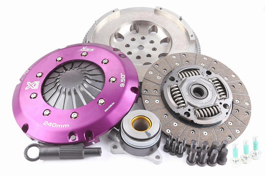 Clutch Kit - Xtreme Performance Heavy Duty Organic Incl Flywheel & CSC - CONVERSION TO SOLID FLYWHEEL does have a significant increase in noise and harmonics - 600NM - Toyota Corolla 1.6 GR 4WD (GZEA14) (23-23)