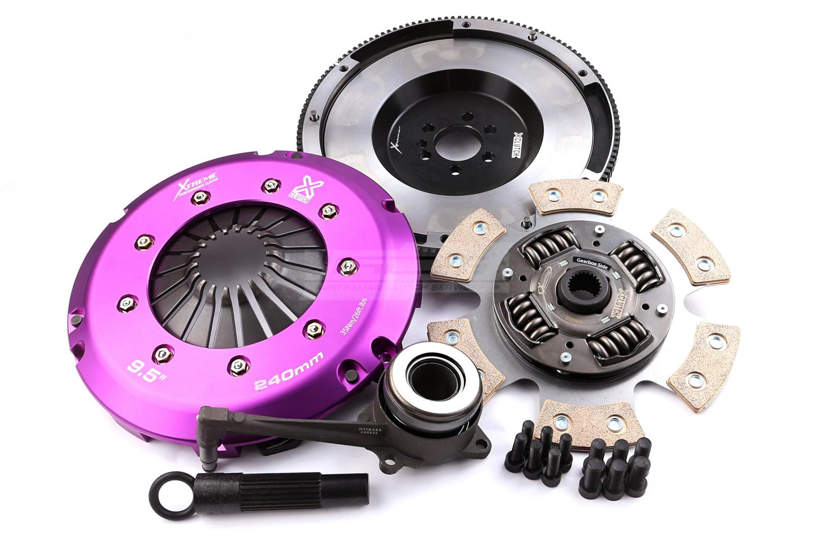 Clutch Kit - Xtreme Performance Race Sprung Ceramic Incl Flywheel & CSC 910Nm (6 bolts) - Seat Altea XL 2.0 TDI 4x4 (07-10)