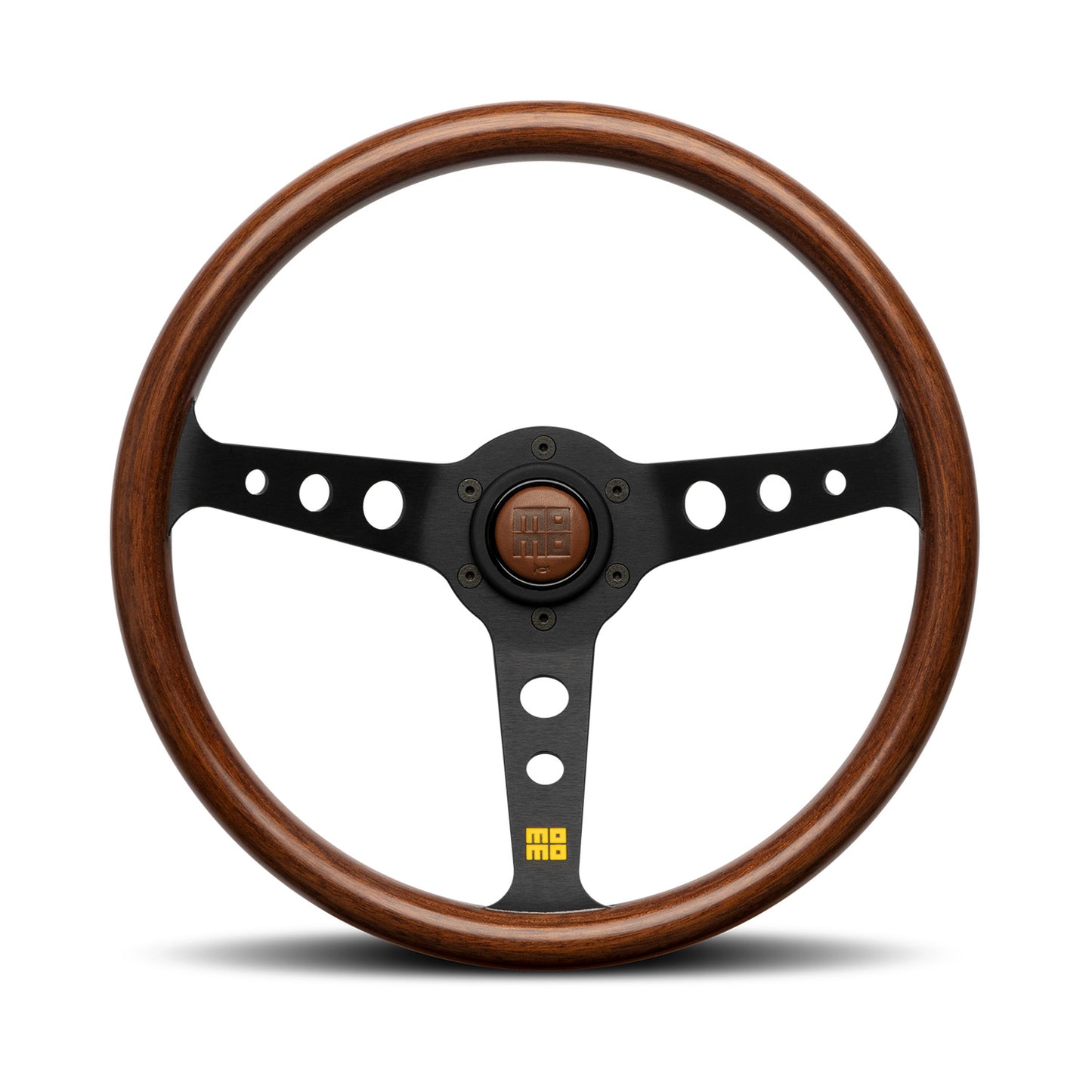 MOMO Mod.07 Heritage Steering Wheel - Gloss Mahogany Wood 350mm