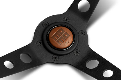 MOMO Mod.07 Heritage Steering Wheel - Gloss Mahogany Wood 350mm