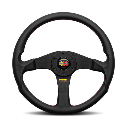 MOMO Corse 2.0 Steering Wheel - Black Spoke/Black Leather