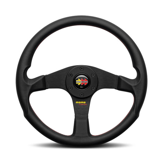 MOMO Corse 2.0 Steering Wheel - Black Spoke/Black Leather