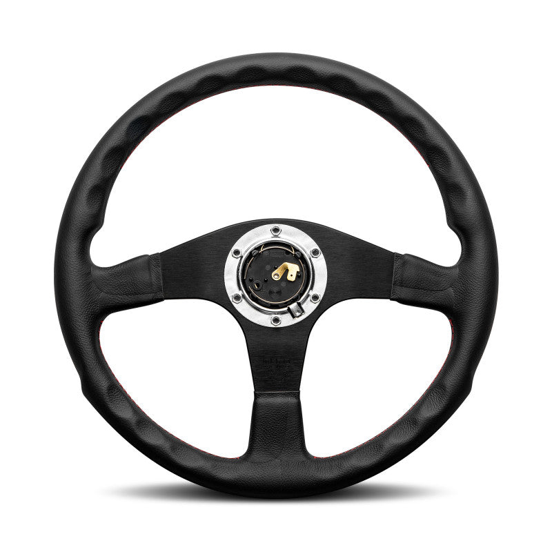 MOMO Corse 2.0 Steering Wheel - Black Spoke/Black Leather