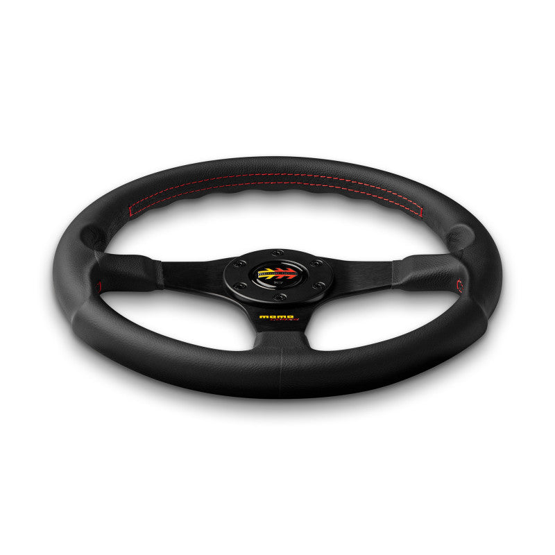 MOMO Corse 2.0 Steering Wheel - Black Spoke/Black Leather