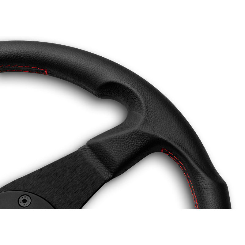 MOMO Corse 2.0 Steering Wheel - Black Spoke/Black Leather