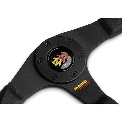 MOMO Corse 2.0 Steering Wheel - Black Spoke/Black Leather