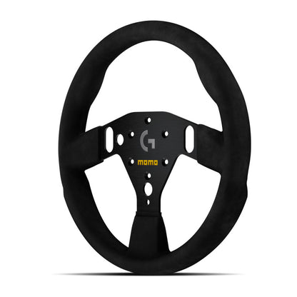 MOMO x Logitech GT 320 Sim Steering Wheel - Black Microfibre
