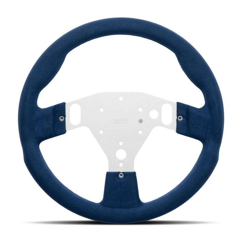 MOMO x Logitech GT 320 Sim Steering Wheel - Silver Spoke/Blue Microfibre