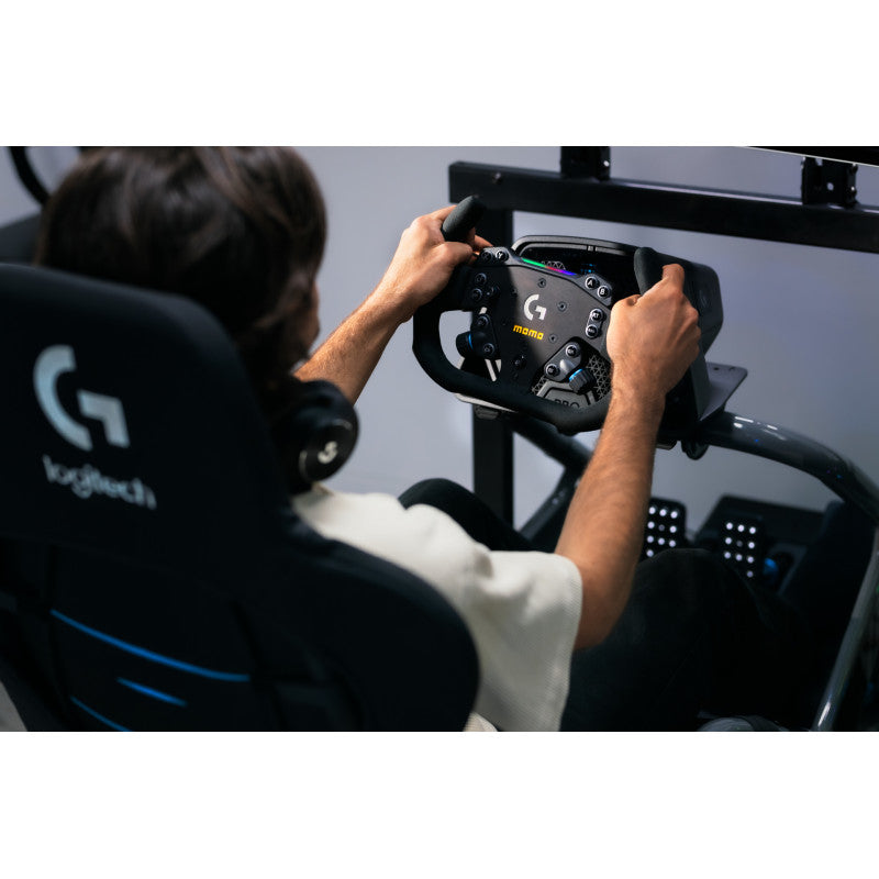 MOMO x Logitech GT-Racer 290 Sim Steering Wheel - Black Microfibre