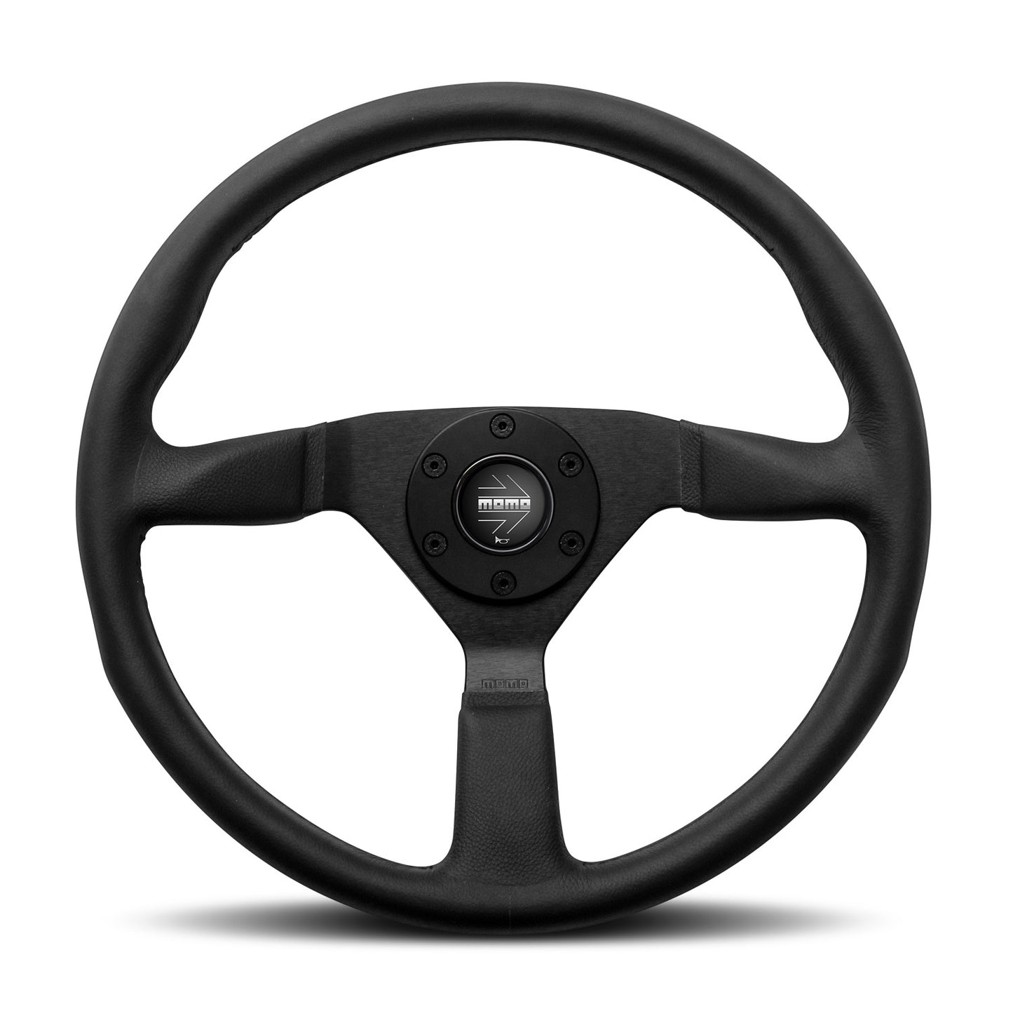 MOMO Montecarlo Steering Wheel - Black Leather 380mm