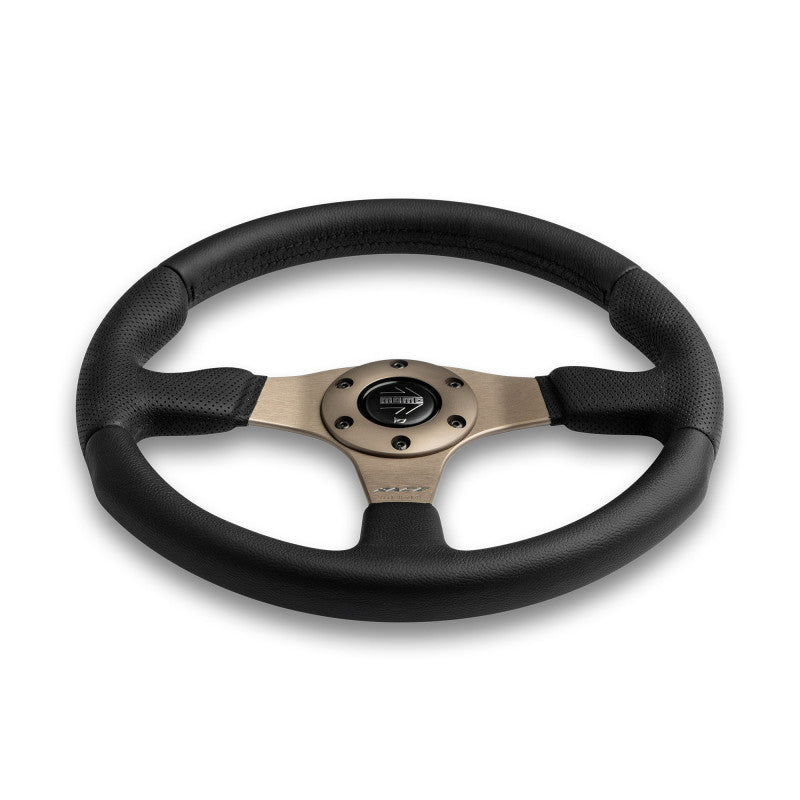 MOMO Race 2.0 Steering Wheel  - Anthracite Spokes - Black Leather 320mm
