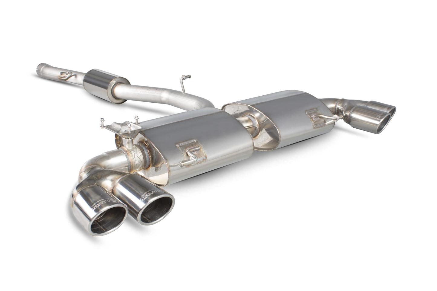 Scorpion Resonated Cat-Back Valved Exhaust (Monaco) for Audi S1 8X (14-18)