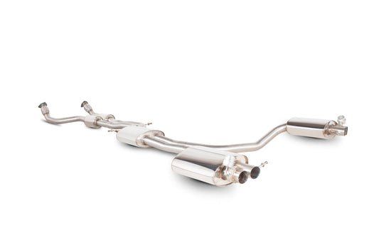 Scorpion Resonated Cat-Back Valved Exhaust (OE Fitment) for Audi RS4 B8 4.2 FSI (10-15)